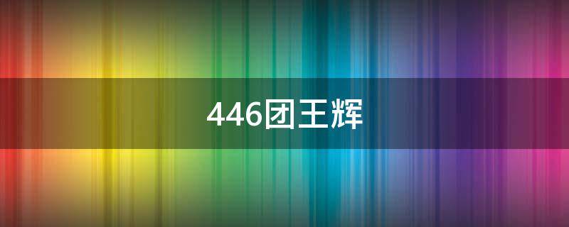 446团王辉 446团驻地