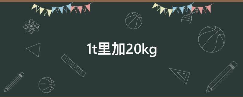 1t里加20kg 加20+1