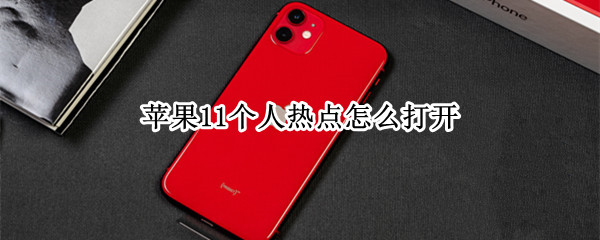 苹果11个人热点怎么打开 苹果11个人热点怎么打开不了