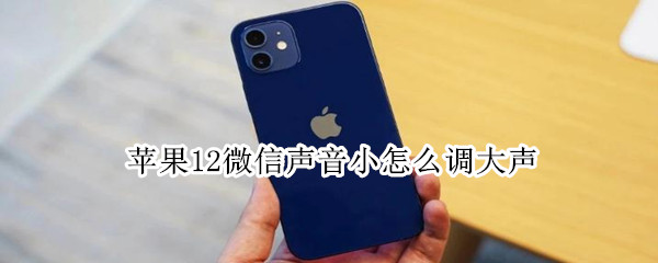 苹果12微信声音小怎么调大声 苹果微信声音小怎么调大声音