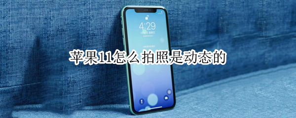 苹果11怎么拍照是动态的 苹果11拍照怎么有动态