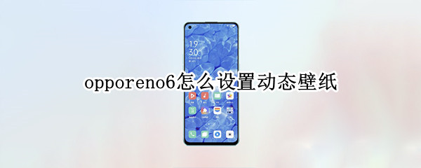 opporeno6怎么设置动态壁纸 opporeno6如何设置动态壁纸