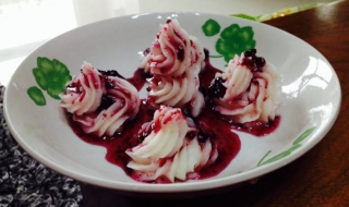 山药的做法：美味的蓝莓山药 正宗蓝莓山药的做法