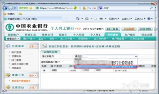 农业银行网上银行付款流程 农业银行网银付款操作流程