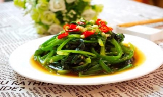 凉拌菠菜的做法