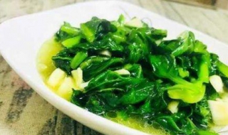 木耳菜的做法 蒜蓉木耳菜的做法