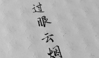 过眼云烟是什么意思（人生过眼云烟是什么意思）