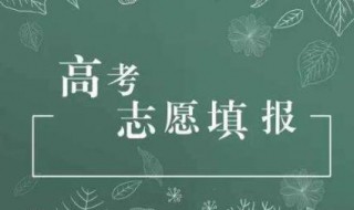 高考志愿填报（高考志愿填报时间和截止时间）