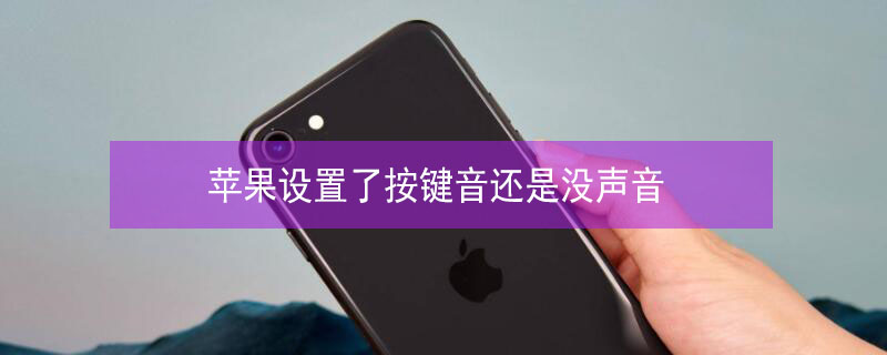 iPhone设置了按键音还是没声音 iphone怎么没有按键声音