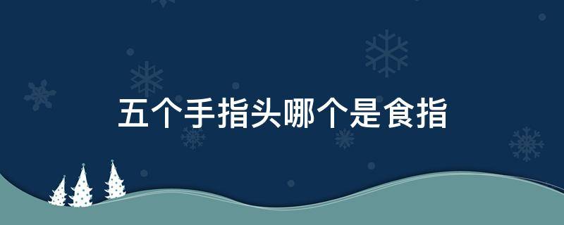 五个手指头哪个是食指 五个手指头哪一个是食指