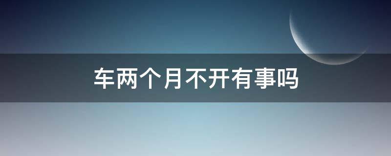 车两个月不开有事吗（车两个月不开有事吗会坏吗）