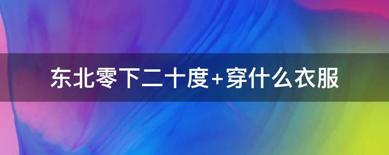 东北零下二十度（东北零下二十度晒被子吗）