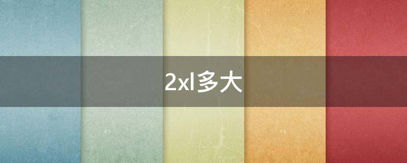 2xl多大 童装2xL多大