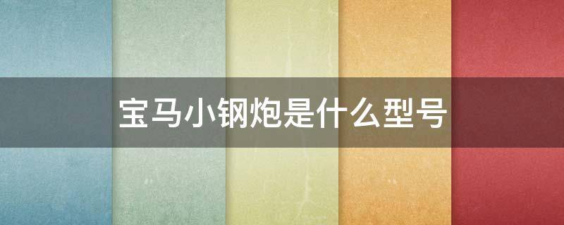 宝马小钢炮是什么型号（宝马小钢炮是什么型号的）