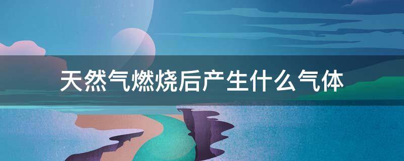 天然气燃烧后产生什么气体 天然气燃烧后产生什么气体对人体有害吗