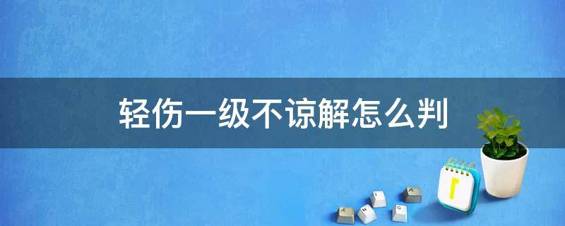 轻伤一级不谅解怎么判 轻伤一级怎么判刑和赔偿