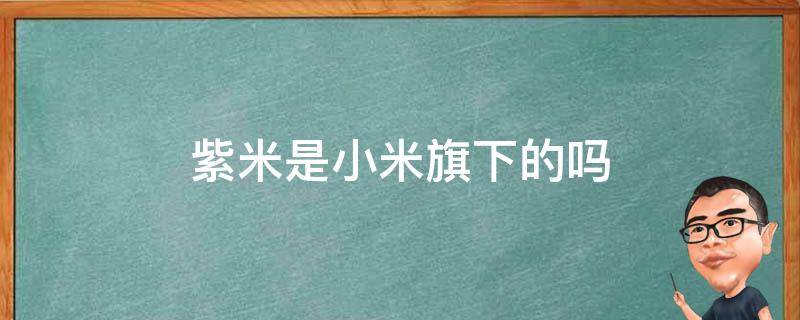 紫米是小米旗下的吗（紫米是小米旗下的吗?）
