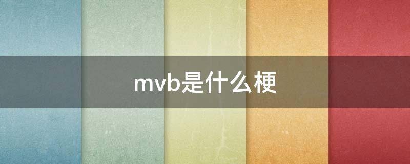 mvb是什么梗