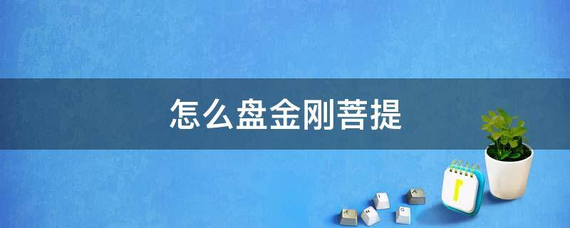 怎么盘金刚菩提（怎么盘金刚菩提上色快）