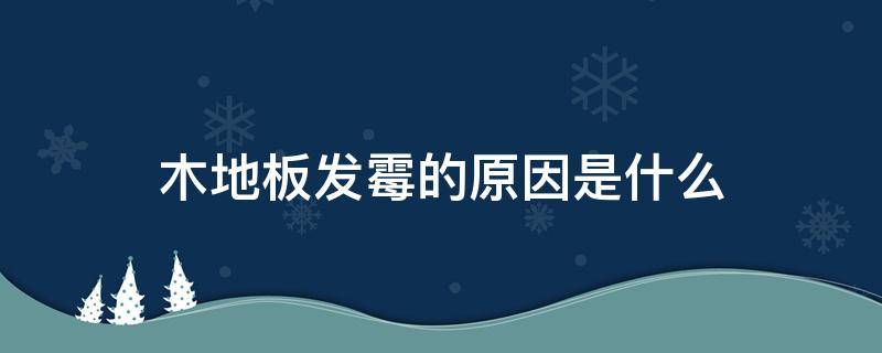 木地板发霉的原因是什么 木地板发霉是质量问题吗