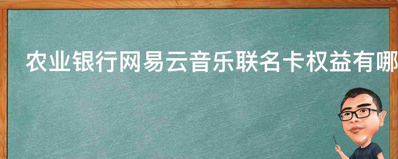 农业银行网易云音乐联名卡权益有哪些