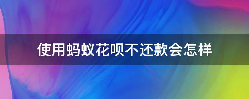 使用蚂蚁花呗不还款会怎样 使用蚂蚁花呗不还款会怎样处理