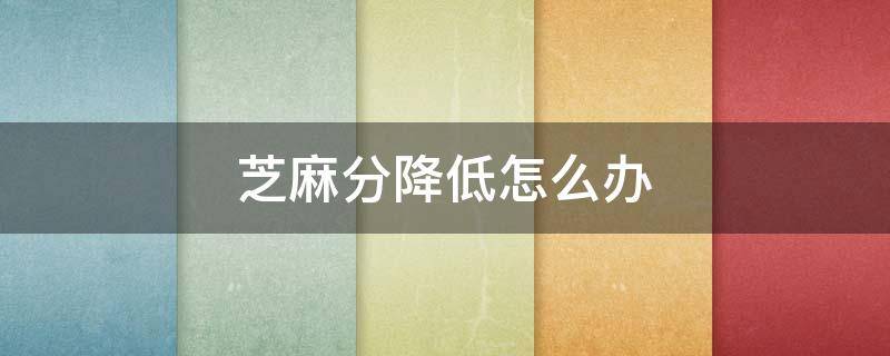 芝麻分降低怎么办