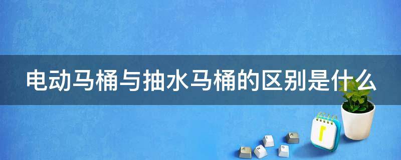 电动马桶与抽水马桶的区别是什么