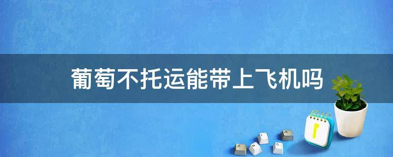 葡萄不托运能带上飞机吗（葡萄不托运能带上飞机吗）