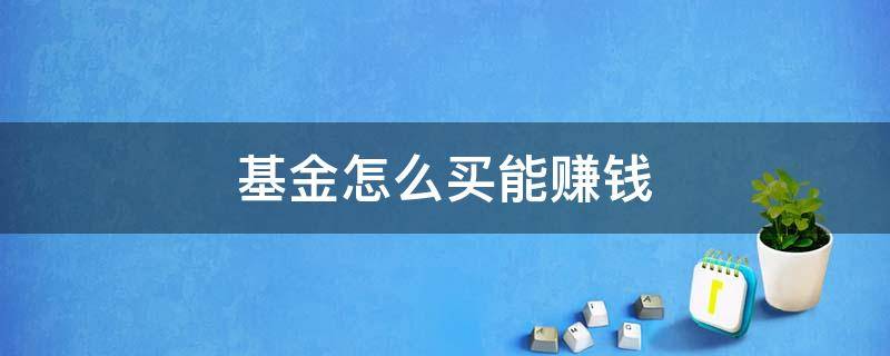 基金怎么买能赚钱（基金怎么买能赚钱呢）