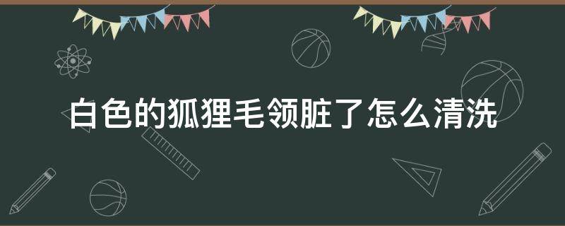 白色的狐狸毛领脏了怎么清洗 白色狐狸毛领子怎么清洗