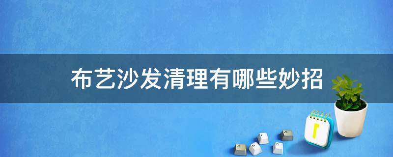 布艺沙发清理有哪些妙招（布艺沙发清理小妙招）