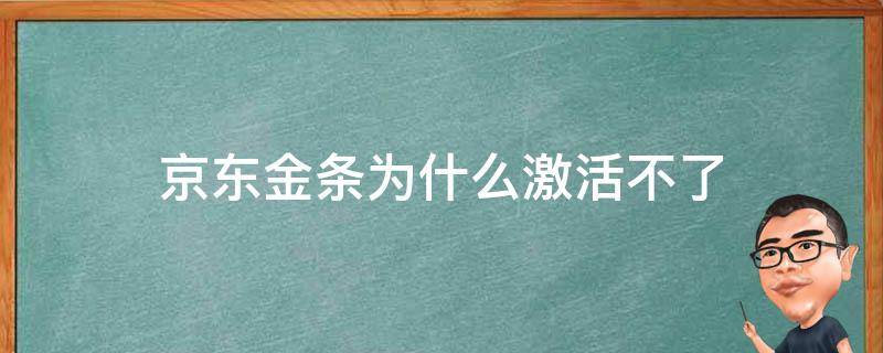 京东金条为什么激活不了 京东金条开通不了的原因