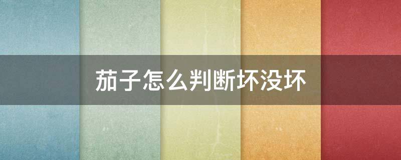 茄子怎么判断坏没坏（怎么判断茄子是否坏了）
