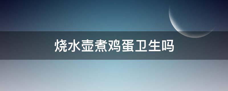 烧水壶煮鸡蛋卫生吗（烧水壶煮鸡蛋卫生吗能吃吗）