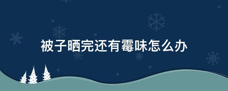 被子晒完还有霉味怎么办（被子晒完还有霉味怎么办小妙招）