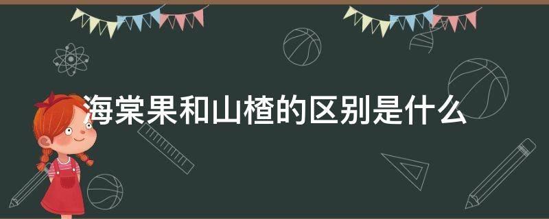 海棠果和山楂的区别是什么（海棠果和山楂的区别是什么意思）