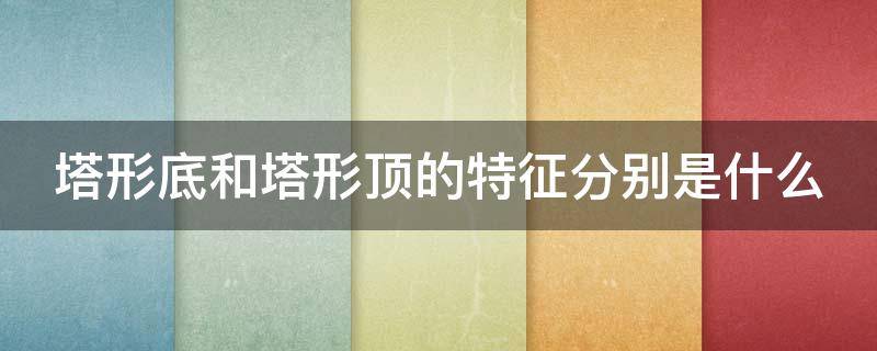 塔形底和塔形顶的特征分别是什么（塔形底和塔形顶的特征分别是什么）