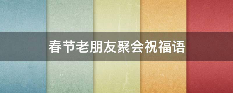 春节老朋友聚会祝福语（老朋友春节聚会讲话稿）