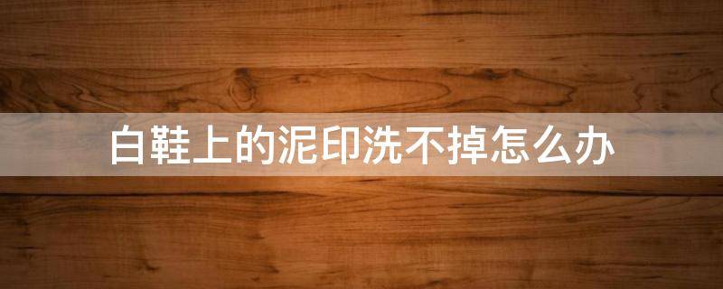 白鞋上的泥印洗不掉怎么办（白鞋上的泥渍怎么去除）