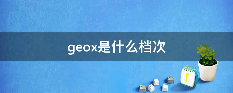 geox是什么档次 geox是什么档次的鞋