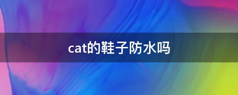 cat的鞋子防水吗（cat的鞋子防不防水）