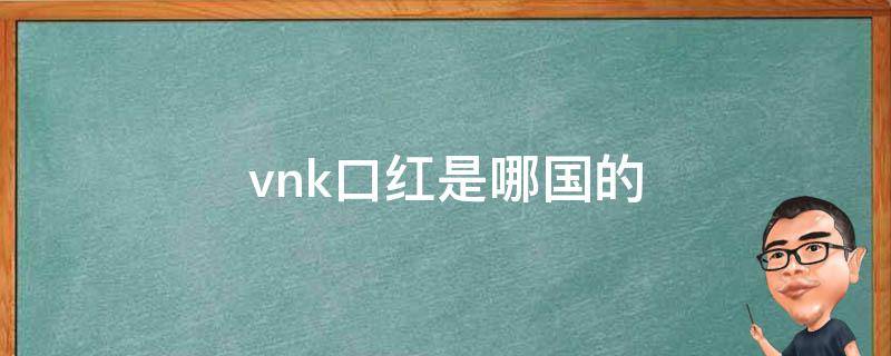 vnk口红是哪国的（vnk口红价格一般在多少）