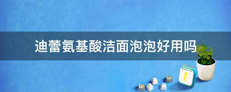 迪蕾氨基酸洁面泡泡好用吗（迪蕾玻尿酸面膜怎么样）