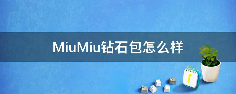 MiuMiu钻石包怎么样 miumiu宝石包