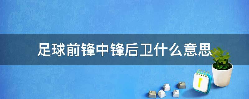 足球前锋中锋后卫什么意思 足球前锋中锋后卫是什么意思
