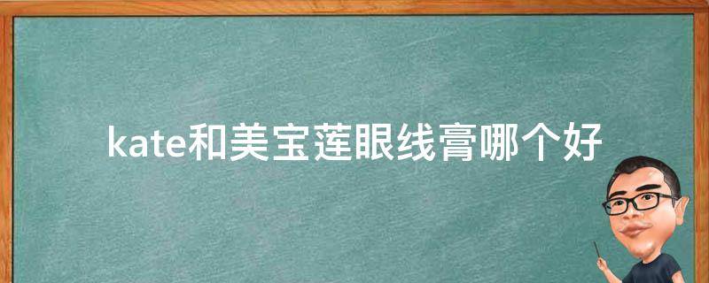 kate和美宝莲眼线膏哪个好 kate和美宝莲眼影哪个好