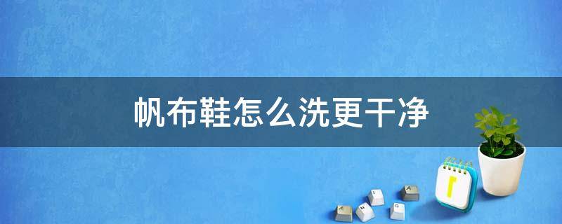 帆布鞋怎么洗更干净 帆布鞋怎么洗更干净呢