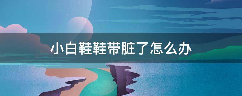 小白鞋鞋带脏了怎么办 小白鞋鞋带脏了怎么办啊