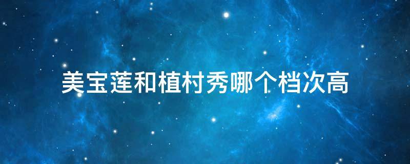 美宝莲和植村秀哪个档次高 美宝莲和植村秀是一个集团吗